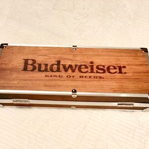 Budweiser empty box 41.5 in x 16 in with handle